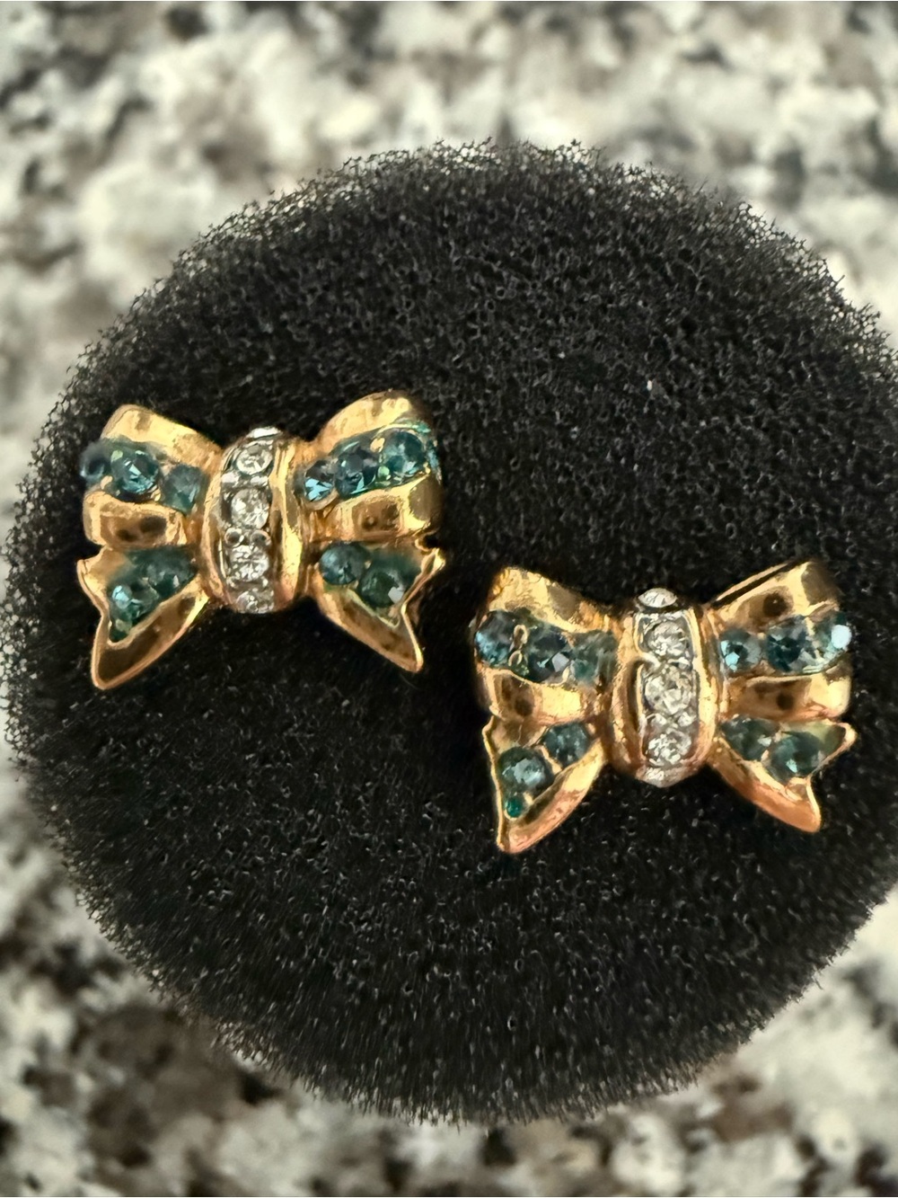 Betsey Johnson Gold Bow Stud Earrings